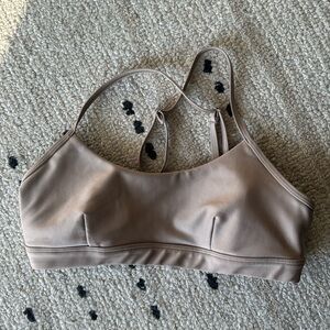 Alo yoga taupe bra S
